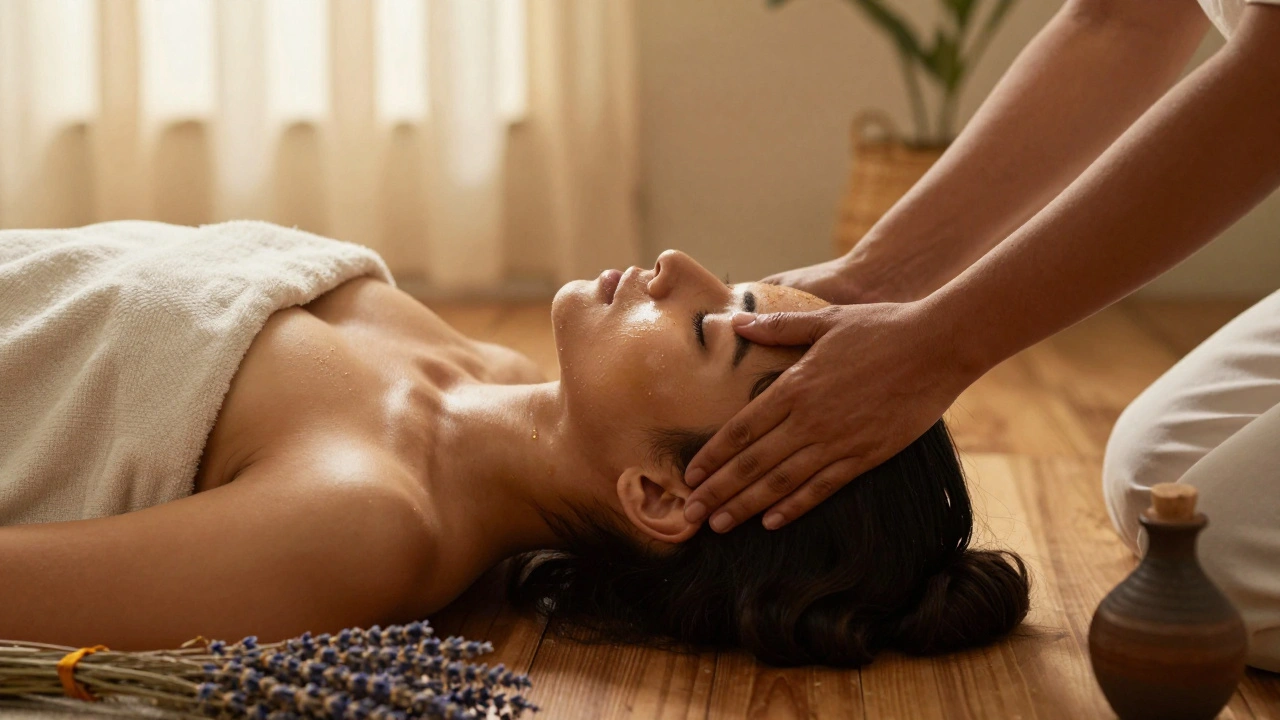 Indická masáž hlavy: Jak ji používat pro hlubokou relaxaci a zmírnění bolestí
