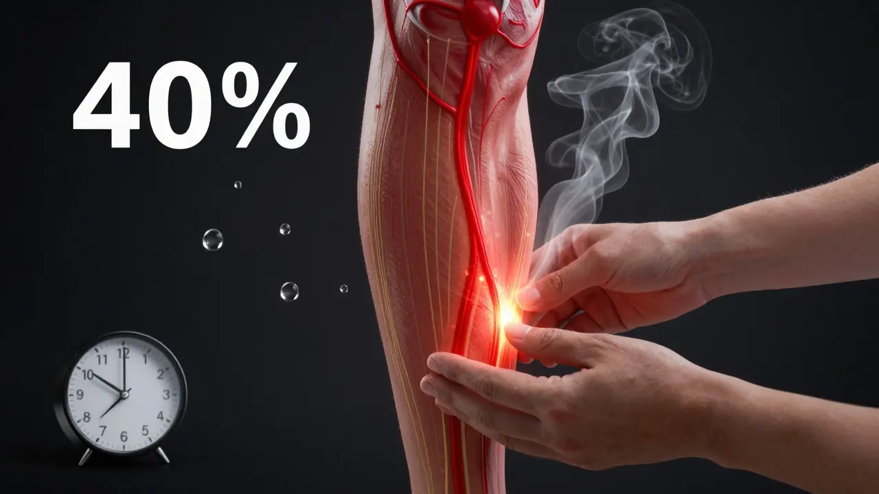 Anatomický náhled zvýšeného krevního oběhu a rozlepování tkáňových adhezí.